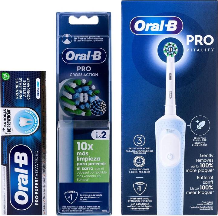 Actual product image Oral-B Vitality Pro + Pasta + 2 końcówki (Oscillating toothbrush)