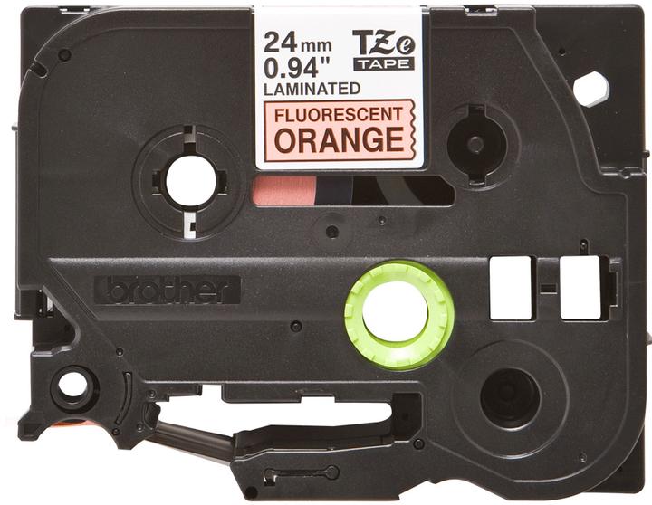 Actual product image Brother TZB51 24 Black ON Orange (2.40 cm, Orange, Black)