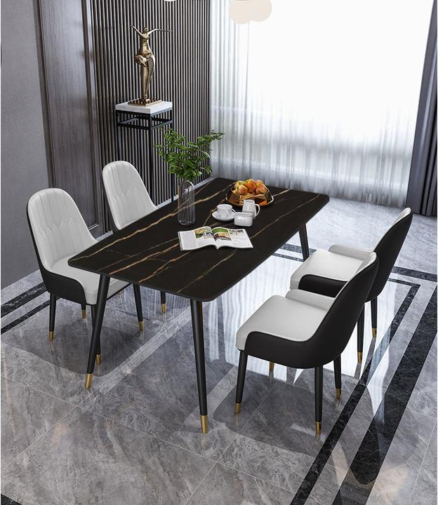 Actual product image Spa Solutions Milano Roland-Black dining table 180 cm (180 x 80 x 75 cm)