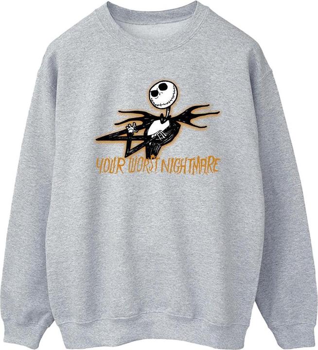 Actual product image The Nightmare Before Christmas Mens Your Worst Nightmare Sweatshirt (4XL)