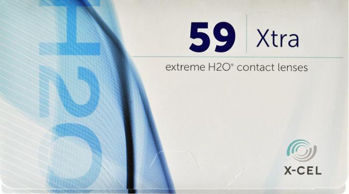 Produktbild Extreme H2O 59% Xtra (6 Stück, Monatslinse, Sphärisch)