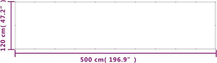Immagine prodotto VidaXL Balkon-Sichtschutz 100% Polyester-Oxford (500 cm)