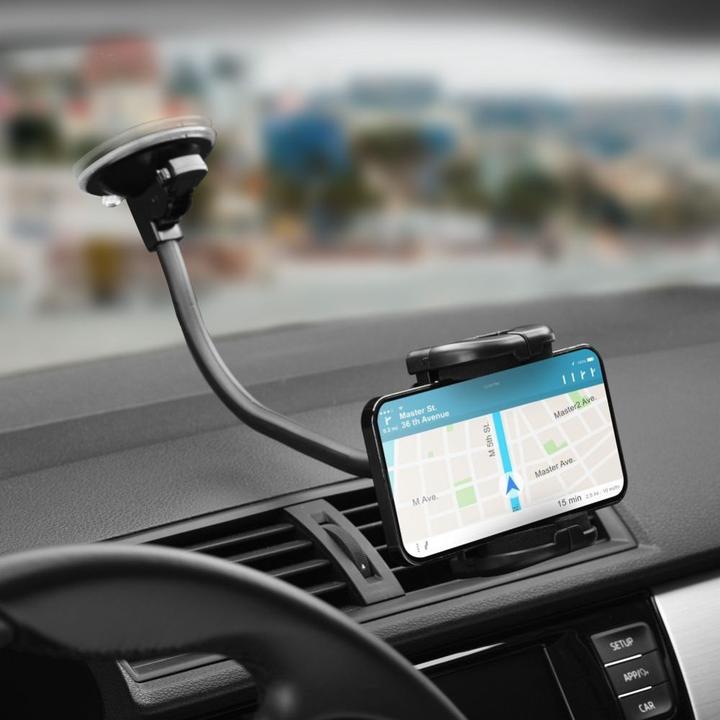 Immagine prodotto Forcell Stylus F-GRIP Regular 27 cm supporto per auto per parabrezza / cruscotto / bocchetta d'aria nero