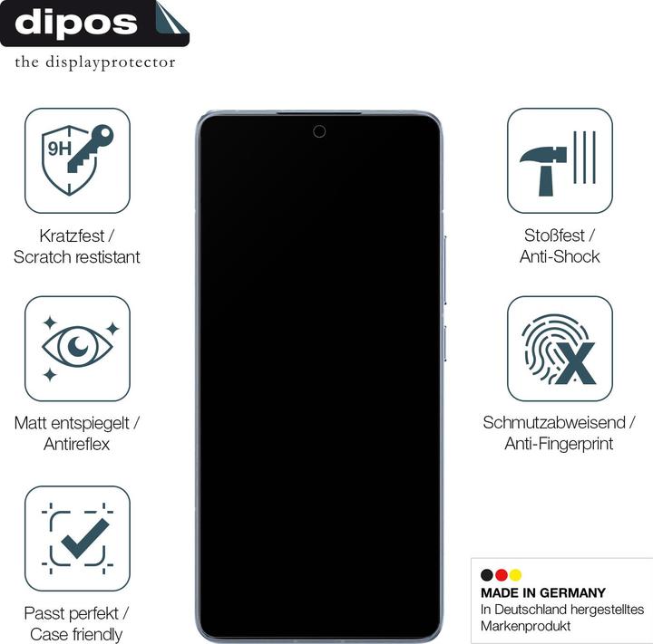 Actual product image Dipos Anti-Shock Screen Protector Matte (1 Piece, Xiaomi 14T Pro)