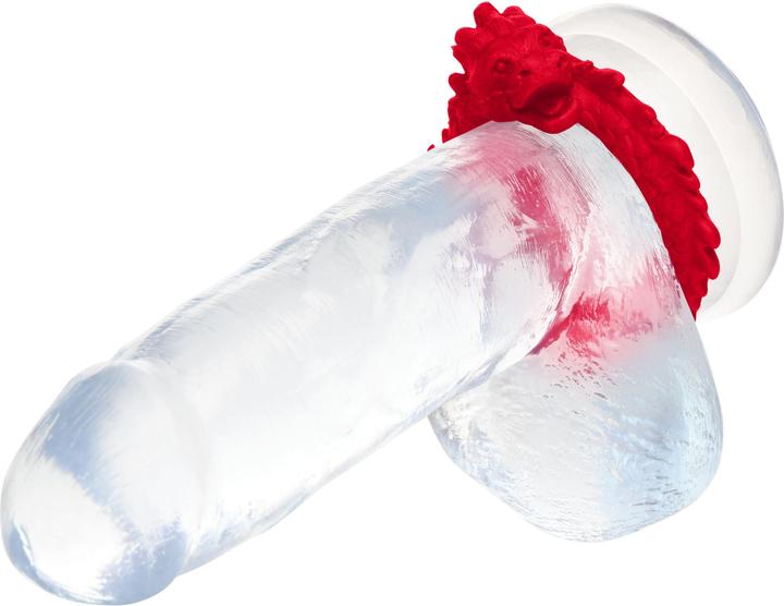 Produktbild Creature Cocks XR Brands Aufstieg des Drachen Silikon Penisring Rot (4 cm)