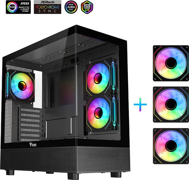 Immagine prodotto Itek SHOWBUI 42B (mATX, ATX, Mini-ITX)