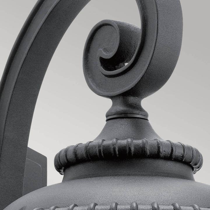 Actual product image Elstead Lighting Admirals Cove outdoor wall light E27 48cm textured black IP44 anti-seawater (E27)