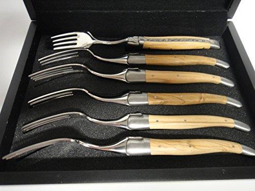 Actual product image Laguiole en Aubrac Olive wood fork (6 Piece)