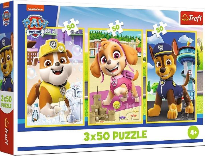 Trefl Puzzle 3 x 50 – Paw Patrol (50 Teile)