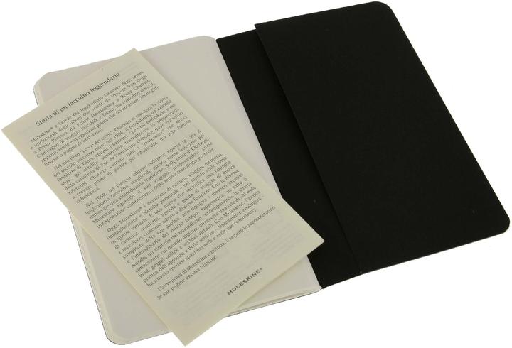 Actual product image Moleskine Cahier Pocket Set of 3 (A6, Plain, Soft cover)