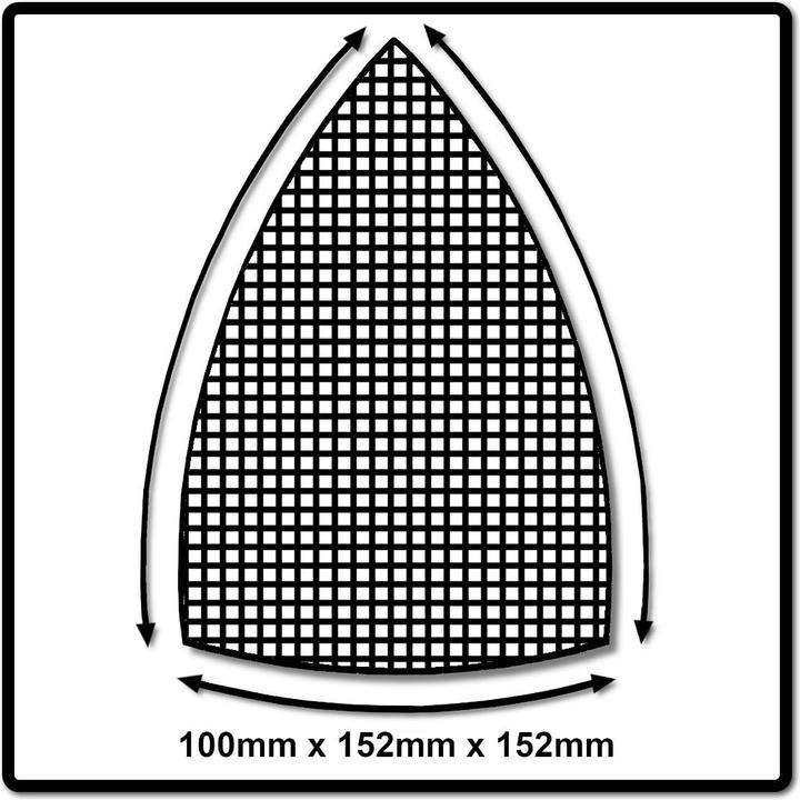 Immagine prodotto Mirka ABRANET Fogli abrasivi Delta Grip 100x152x152mm P180 50 pz ( 5421905018 ) (P180)
