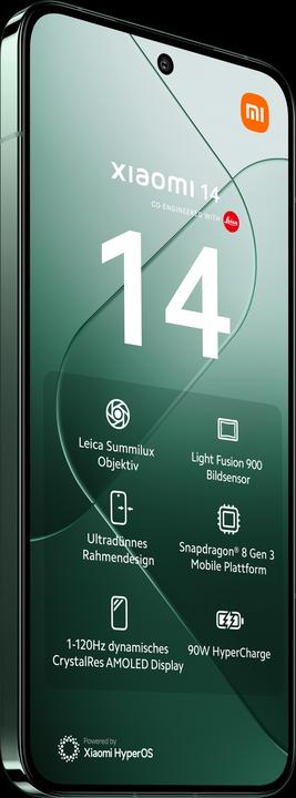 Actual product image Xiaomi 14 with Electric Scooter 4 Lite (512 GB, Jade Green, 6.36", Dual SIM, 50 Mpx, 5G)