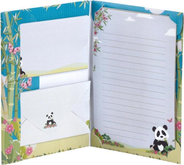 Image du produit Rössler Papier à lettres pour enfants Panda (10 pcs)