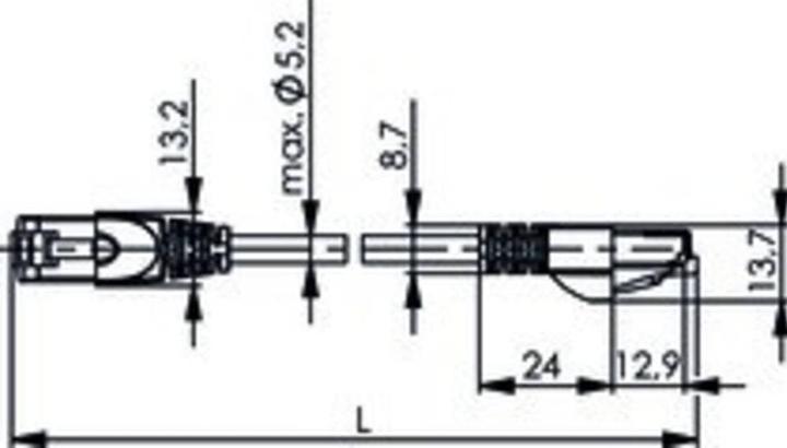 Immagine prodotto Telegärtner Crossover Patchcord Cat.7 10m (S/FTP, CAT6a, 10 m)