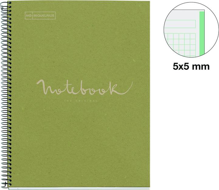 Produktbild Miquelrius Emotions Notebook (A4, Kariert, Harter Einband)