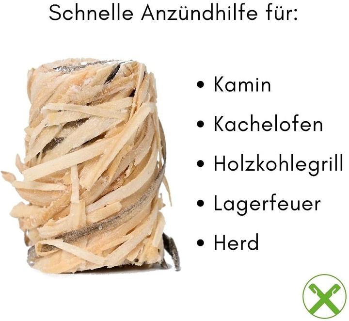 Actual product image Raiffeisen-Waren Fireballs for lighting tiled stove, fireplace-2.5 kg box approx. 200 pieces