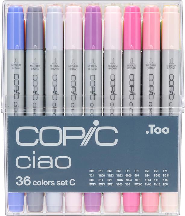 Actual product image Copic Ciao 36 Set C (Multicoloured, 36 x)