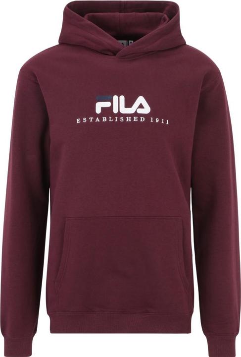 Filipek Wood Bluza męska Fila Brunssum burgundowa FAU0145 40107 S (S)