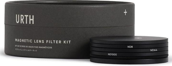 Image du produit Urth Kit de sélections magnétiques ND 77mm (Plus+) (ND8+ND64+ND1000) (Filtre dégradé gris)