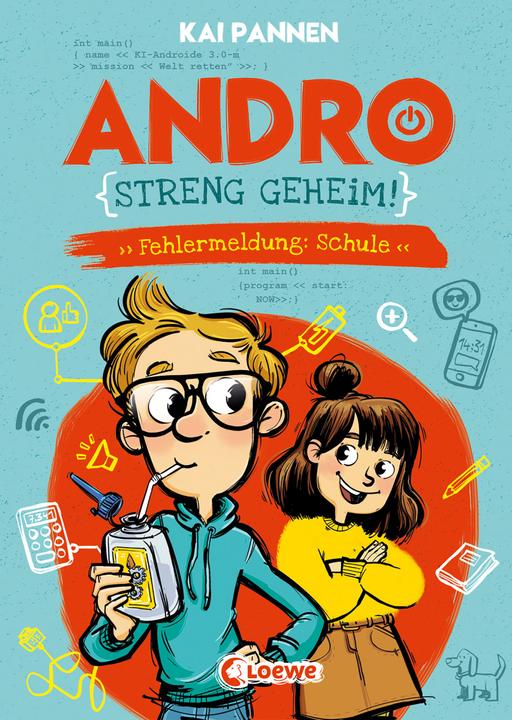 Produktbild Andro, streng geheim! (Band 1) - Fehlermeldung: Schule (Deutsch, Mareikje Vogler, Kai Pannen, Loewe Kinderbücher, 2021)