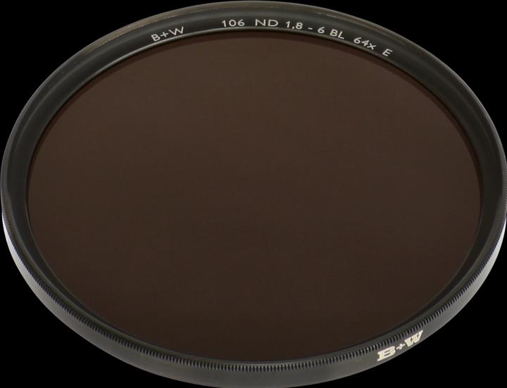 Image du produit B+W 106 Filtre gris ND 1,8 (E/F-Pro) (58 mm, Filtre gris neutre)