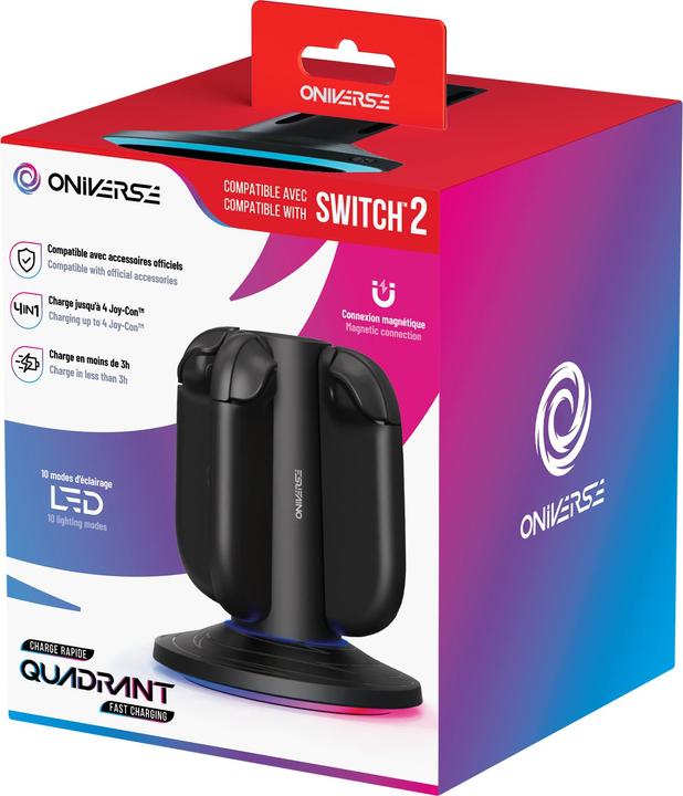Actual product image Oniverse QUADRANT Magnetische Ladestation für 4 Joycons™ - Gaming-Zubehör (Switch)