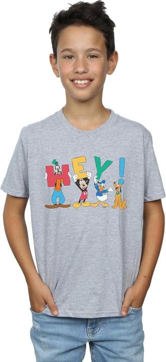 Actual product image Disney Boys Mickey Mouse Friends Hey T-Shirt (152, 158)