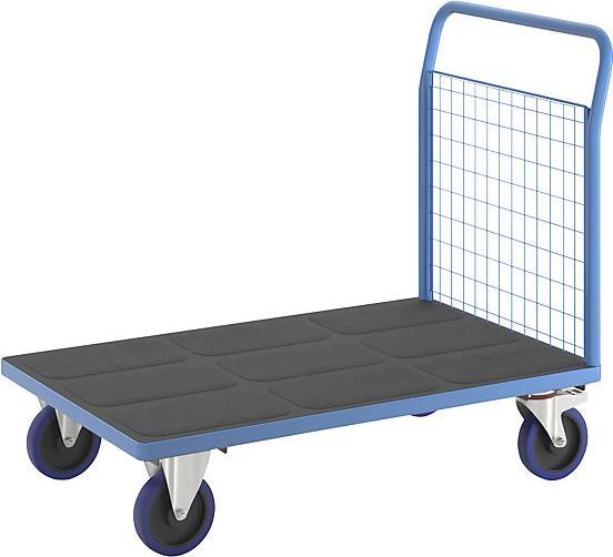 Actual product image eurokraft pro Platform truck with mesh panels, shelves LxW 1200 x 800 mm, fully elastic. (500 kg)