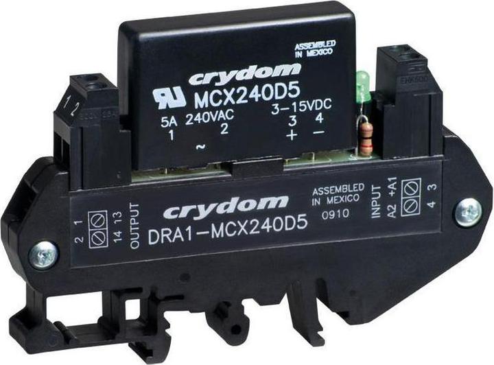 Actual product image Sensata Solid State Relay, DIN, 5A, 280 Vac