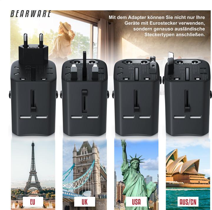 Produktbild Bearware Universal Reisestecker