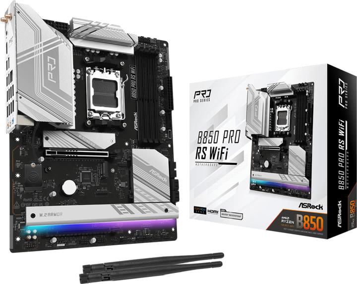 Actual product image AsRock B850 Pro RS WiFi (AM5, AMD B850, ATX)