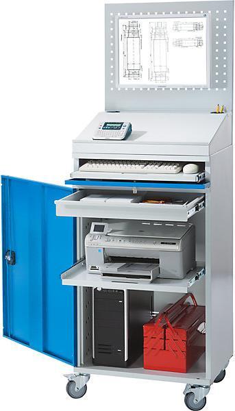 eurokraft pro Computer-Arbeitsstation, Stahlblech