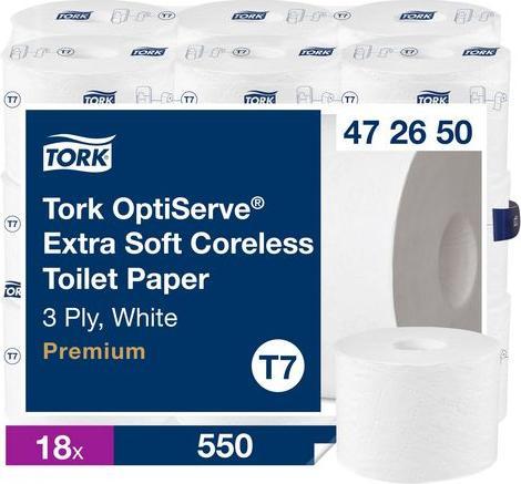 Tork Toilet paper T7 Premium 3-ply, 18 rolls (18 x)