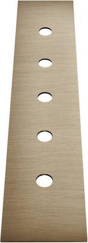 Actual product image Gessi 5-hole decor plate for Secur Box 01669, tile bench mounting, 01758