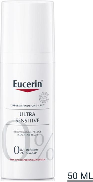 Actual product image Eucerin Ultra Sensitive Soothing Care for dry skin (50 ml, Day cream)