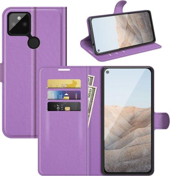 Actual product image MU Classic Litchi Leather Bookcover Series (Google Pixel 5a)