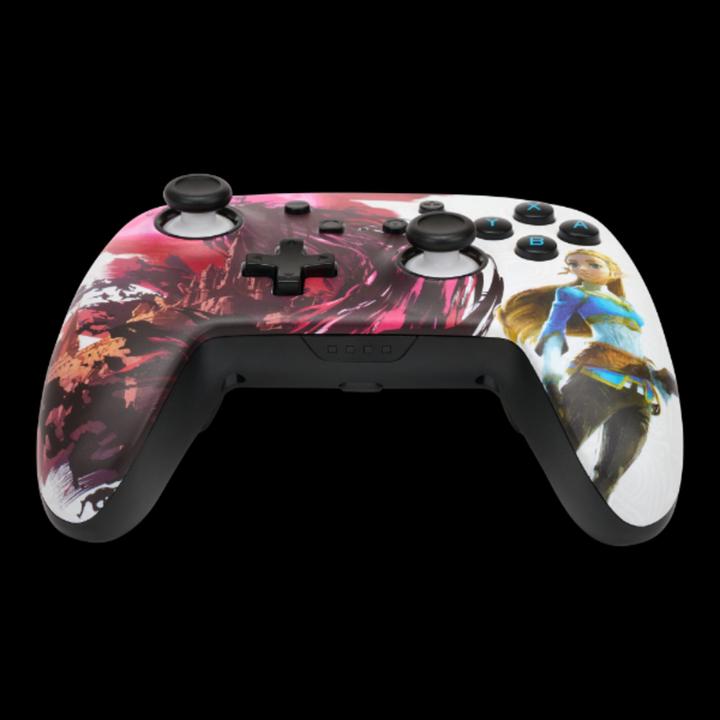 Actual product image PowerA Enhanced Wireless Switch Controller - Zelda Blood Moon (pink/white) (Switch Lite, Switch)
