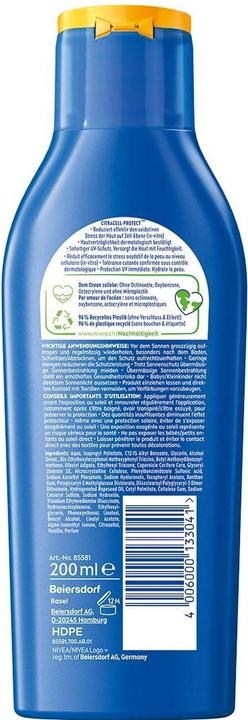 Immagine prodotto NIVEA Proteggere e idratare (Latte solare, SPF 30, 200 ml)