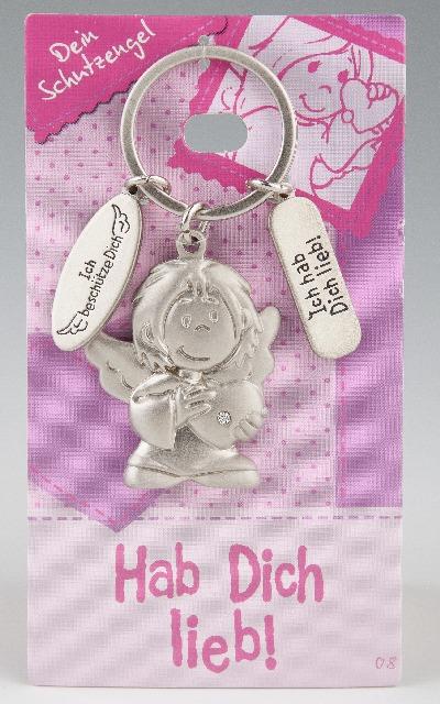 Actual product image Depesche 7518-008 Guardian angel metal key ring, lucky charm with angel, key ring