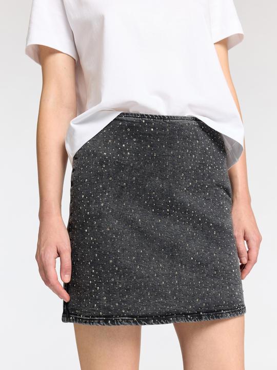 Produktbild Selected Femme Slfmerle Hw Short Black Denim Skirt (38)