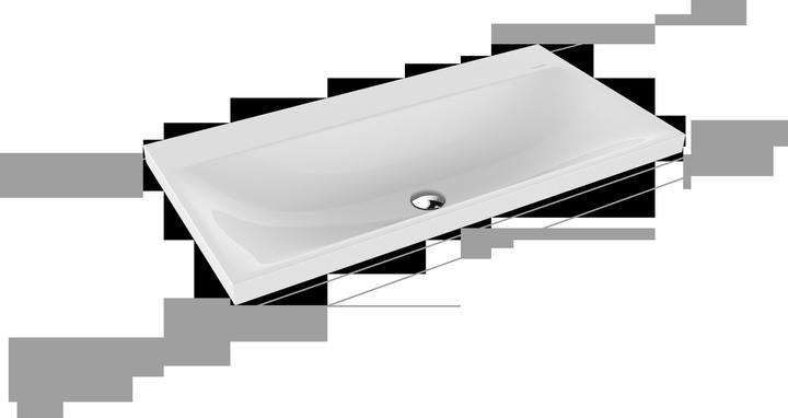 Produktbild Kaldewei Silenio Aufsatzwaschtisch 3041 900x460x40 mm (460 mm, 900 mm)