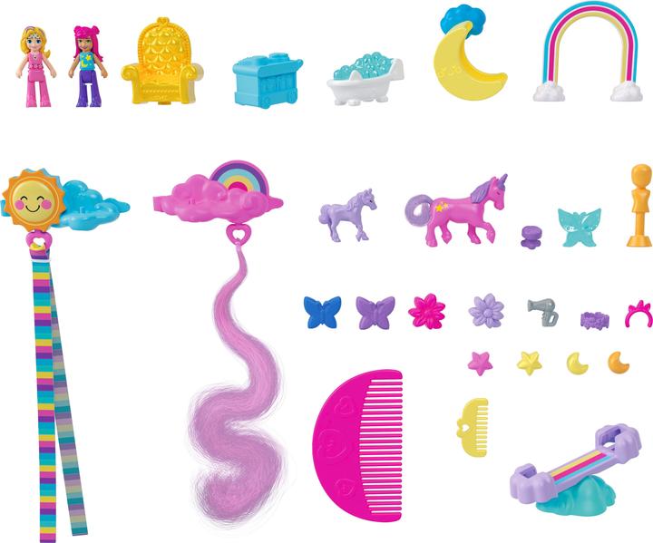Actual product image Polly Pocket Unicorn Hair Game Box