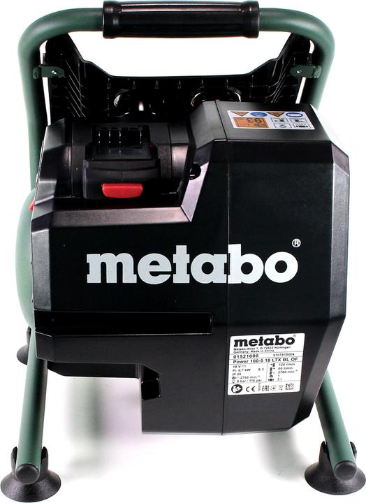 Produktbild Metabo Power 160-5 18 LTX BL OF Akku Kompressor 18 V 8,0 bar Brushless + 1x LiHD Akkupack 8,0 Ah - (8 Bar, 5 l)