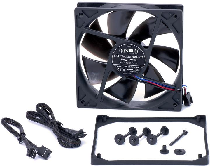 Actual product image Noiseblocker BlackSilent Pro Fan PLPS (120 mm, 1 x)