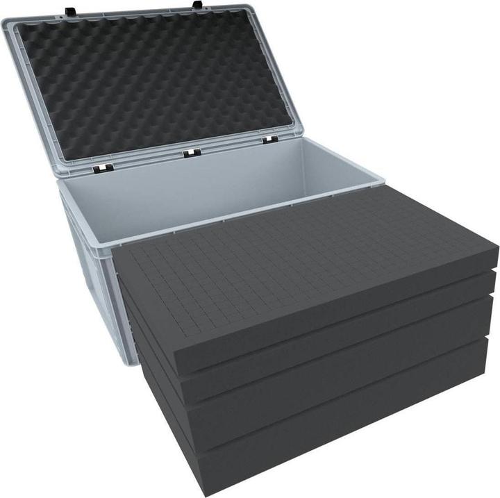 Actual product image Feldherr ED 64/27 HG PICK AND PLUCK - ED 64/27 HG Euro container / Euro box with hinged lid 600 x 400 x 285 m (Metal)