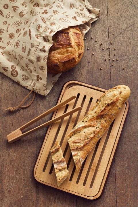 Immagine prodotto Pebbly Baker's Set (tagliere per il pane, pinze per il pane tostato, borsa per il pane