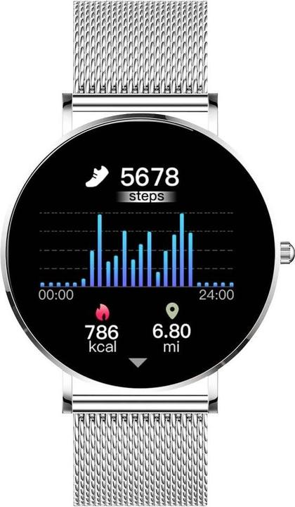 Actual product image Xcoast SIONA 2 Smartwatch 42 mm Topaz Silver (42 mm)