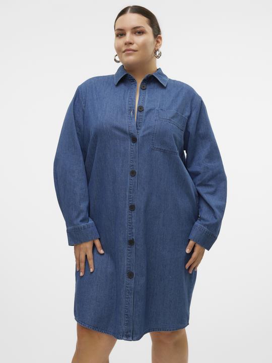 Produktbild Vero Moda VMCELOISE Kurzes Kleid Jeanskleid (46)