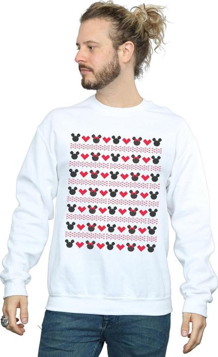 Image du produit Disney - Sweat MICKEY AND MINNIE CHRISTMAS HEARTS - Homme (L)