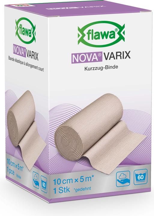 Flawa Nova Varix Kurzzugbinde hautfarbig 10 cm x 5 m